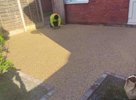 Professional resin drive construction in Derby