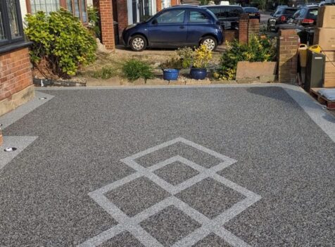 Professional resin drive construction in Derby