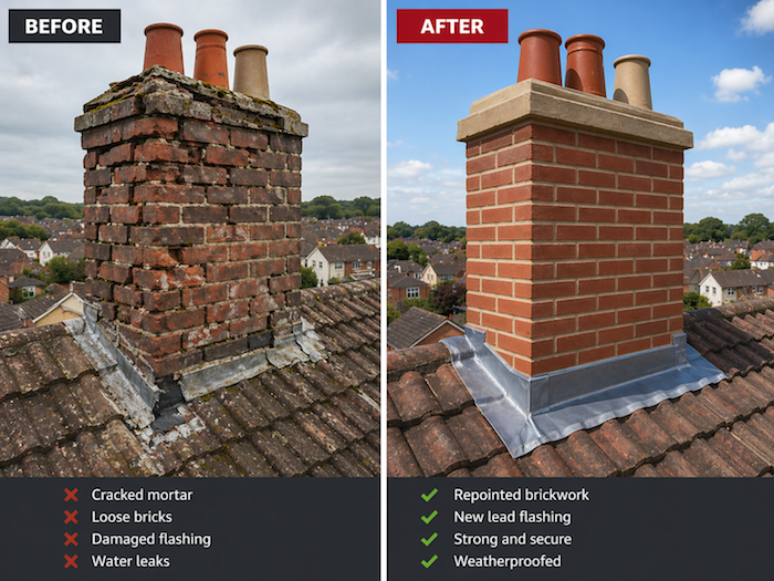 Professional chimney repair in Bridgwater