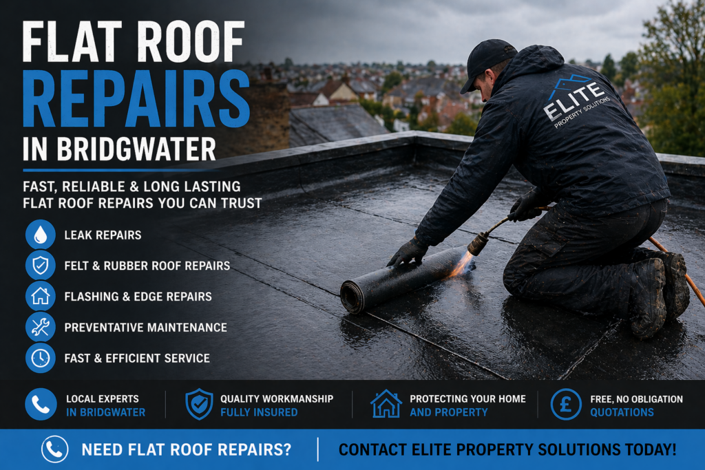 flat roof repairs in Bridgwater
