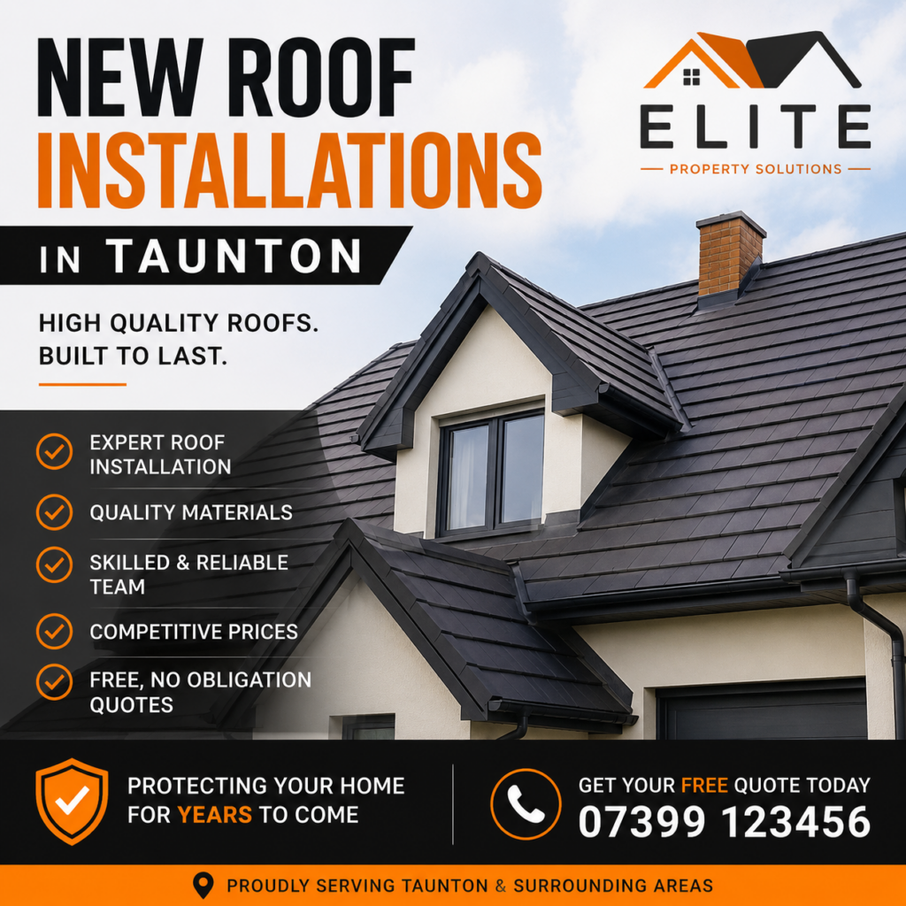 New roof installations in taunton